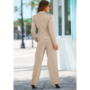 Lascana Korte blazer met dubbele knoopsluiting, damesblazer, sportief-elegant