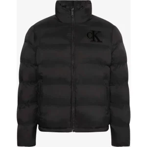 Calvin Klein Heren winterjas monogram puffer zwart