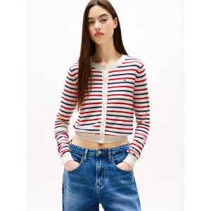 TOMMY JEANS Vest TJW ESSENTIAL CREW NECK CARDIGAN