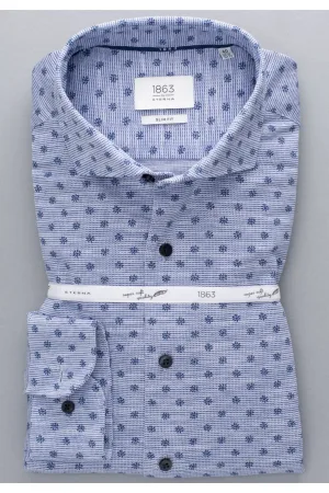 ETERNA 1863 Jersey shirt blauw/wit, Motief