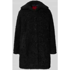 HUGO Regular fit lange jas van teddybont, model ‘MIMINA-1’