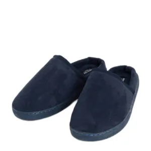 America Today velours pantoffels donkerblauw