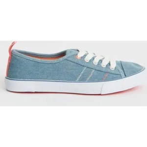 White Stuff Piper Plimsoll Chambray Blue