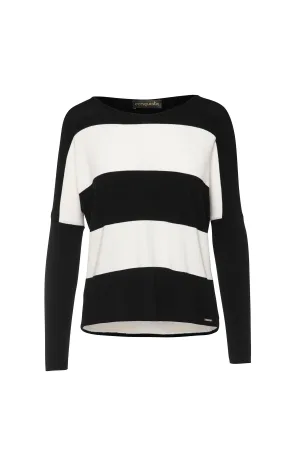 Zwart-wit gestreepte trui