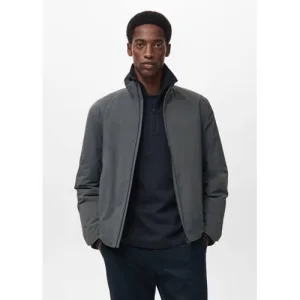 Mango Man outdoor jas grijs