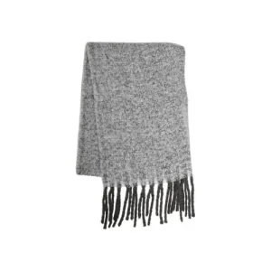 VILA sjaal met franjes VICHILI grijs