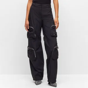 Women’s Hugo Harameri-1 Cargo Trousers in Black