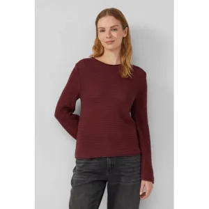 s.Oliver gebreide trui donkerrood