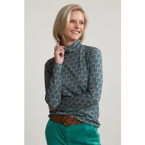 River Woods Multi Fantasy Roll Neck T-shirt