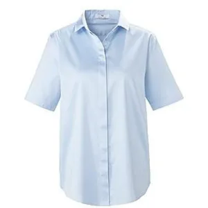 Blouse korte mouwen Van Peter Hahn blauw