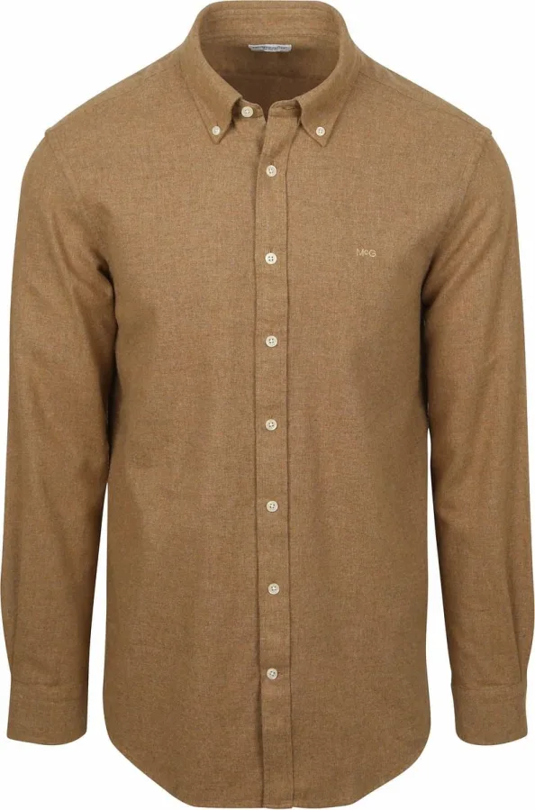 McGregor Overhemd Flanel Melange Camel