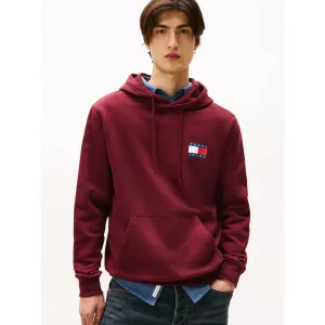 TOMMY JEANS Sweatshirt TJM REG ESSENTIAL FLAG HOOD EXT met bedrukte merklogo op borsthoogte