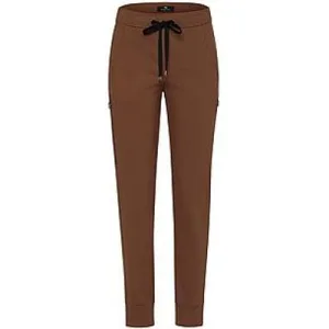 Broek in jogg-pant-stijl pasvorm Barbara Van Peter Hahn bruin
