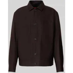 HUGO Slim fit overhemdjack met scheerwol