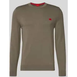 HUGO Regular fit gebreide pullover van puur katoen, model ‘SAN CASSIUS’