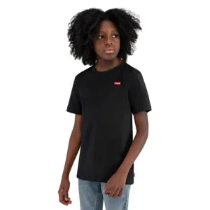 Levi’s Kids basic T-shirt Batwing chest zwart