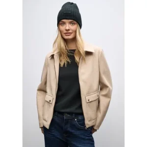 Street One Dames Ribgebreide muts in Groen