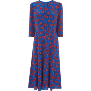 LK Bennett Alicia Midi Dress Poppy