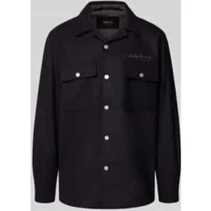 Replay Regular fit overhemdjack met lanawol