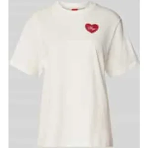 HUGO Regular fit T-shirt van puur katoen, model ‘VINTAGE TEE’