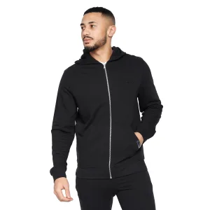 Crosshatch Heren Braxson Full Zip Hoodie (Zwart)