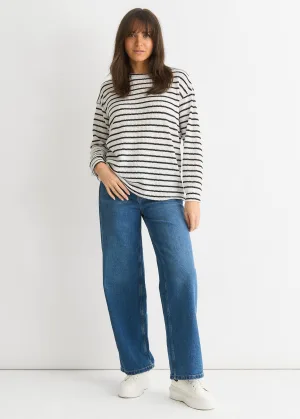 Mono Stripe Oversized gebreide trui