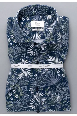 ETERNA 1863 Jersey shirt marine/wit, Bedrukt