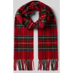 Christian Berg Men Sjaal van puur kasjmier met franjes