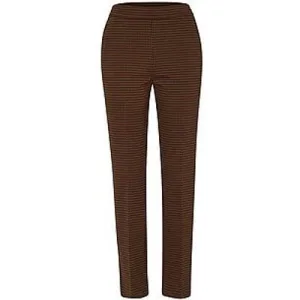 Broek smalle pijpen Van Peter Hahn bruin