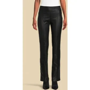GUESS Mirta Straight Pant Jet Black Leather