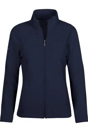 TRIGEMA Dames fleece jas Marine, Effen
