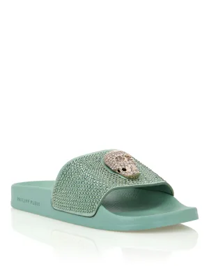 Platte Sandalen Skull