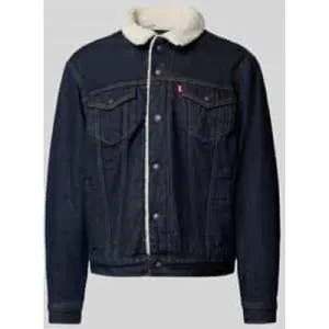 Levi’s® Jeansjack met voering van teddybont, model ‘GIVE IT A RINSE’