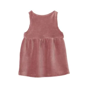 s.Oliver fluwelen A-lijn jurk oudroze