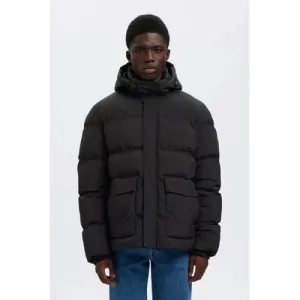 SELECTED HOMME gewatteerde jas zwart