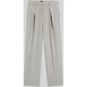 Boss Orange Wijde broek van flanel met wol, model ‘TAFLONG’