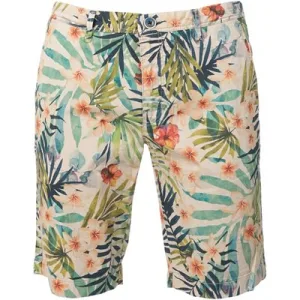 River Woods Tropic Flowerprint Fancy Short Brown