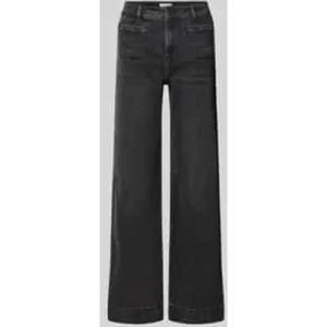 Christian Berg Woman Flared fit jeans van katoenmix met paspelzakken