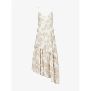 Armani Exchange Dames Bladprint Jurk (Zand)