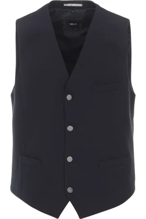 Venti Vest blauw, Effen