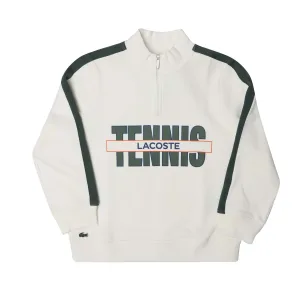 Boy’s Lacoste Juniors Trucker Neck Printed Cotton Sweatshirt in Multi colour