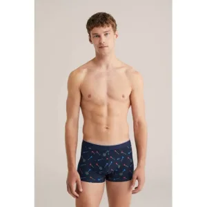 WE Fashion boxershort donkerblauw