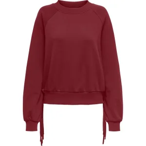 Only Onljett ls o-neck emb. box swt wijn