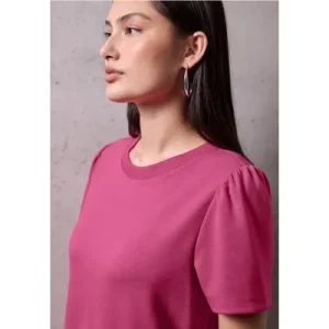 Street One Studio Dames Shirt met mouwen met ruches in Pink