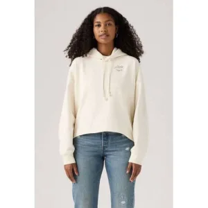 Levi’s hoodie met backprint wit
