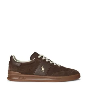 POLO Ralph Lauren Heritage Aera PP suède sneakers donkerbruin