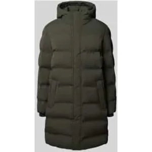 MCNEAL Gewatteerde lange jas met capuchon en steekzakken