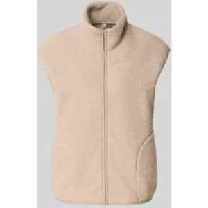 Pieces Comfort fit gilet van teddybont met opstaande kraag, model ‘SADIA’