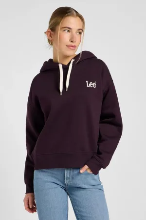 LEE Relaxed Essential Hoodie | Deep Wine