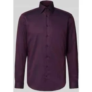 Christian Berg Men Regular fit zakelijk overhemd van puur katoen met kentkraag